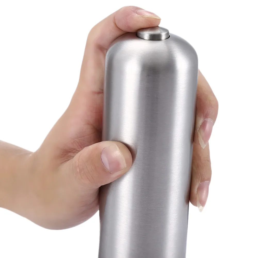 Kitchen Tools Stainless Steel Portable Electric Pepper Grinder Muller Pepper Mill with Light Seasoning Grinding Kitchen Tools07