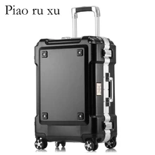 Алюминиевая рама+ PC детские чемоданы багаж на колесиках, 2" 24" 2" 29" дюймов переноска багажа, водонепроницаемый багаж на колесиках