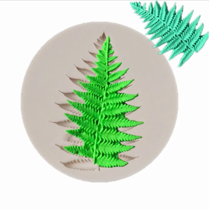 

Molds Fern Of Leaves silicone mold fondant mold cake decorating tools chocolate gumpaste mold Sugarcraft Confectionery Moulds