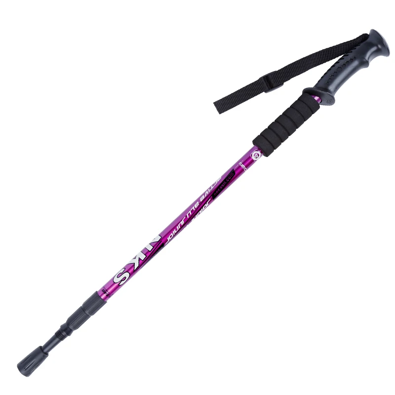 Pólos de Caminhada Liga de Alumínio de Tiro Lote Caminhada Pólo Nórdica Telescópica Alpenstock Bengala Muleta Senderismo 1 Par - 2 Pçs 8 High Quality Esporte e Lazer