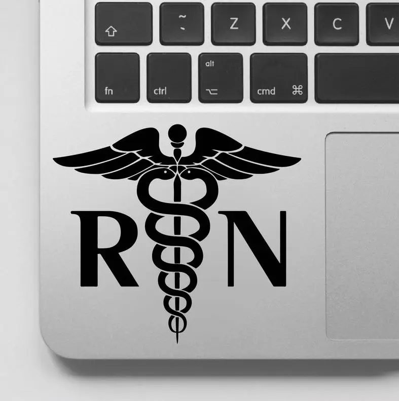 

Registered Nurse Logo Decal, RN Nurse Sticker, For Laptop Sticker And Laptop Decal ,Rainproof Art Vinyl Decal GA208