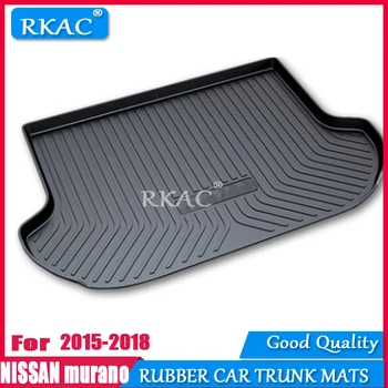 

RKAC Rubber mats car trunk mat fit for NISSAN murano 2015-2018 car cargo mub boot liner trunk organizer rugs WATERPROOF no smell