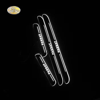 

SNCN LED door sill for Volkswagen VW Passat B7 B8 B9 Led moving door scuff plate welcome pedal accessories