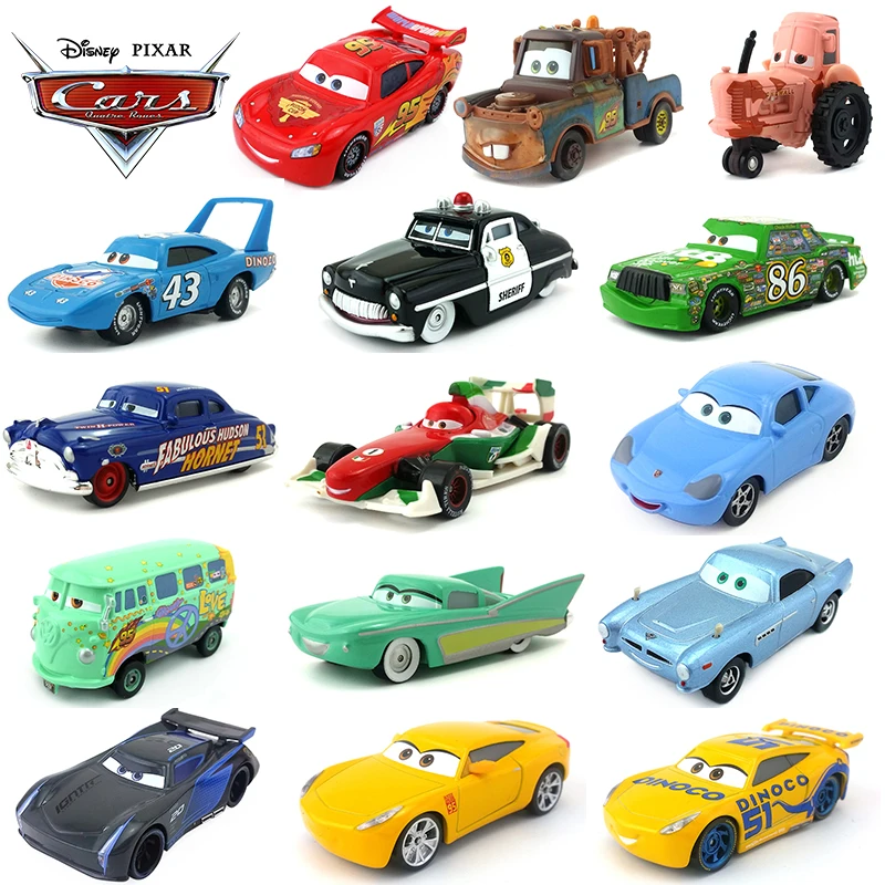 Дисней Pixar Тачки 2 и 3 Молния Маккуин трактор король матер шериф 1:55 металлические литые игрушки модель автомобиля для мальчиков Детский подарок
