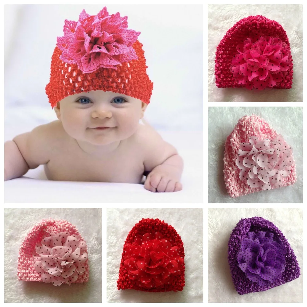Candy Color Baby Beanie Hats Caps Infant Girls Boys Waffle String Hat