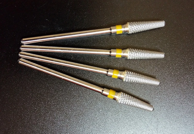Elétrica do Unha do Carboneto Profissional para a Máquina da Broca da Arte do Unha Ferramenta do Pedicure do Manicure Pces Quentes! Broca Amarelo 10 602801 6 Beleza e saúde