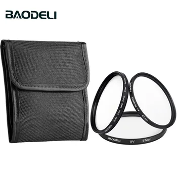 

BAODELI One Set Filtro Concept UV CPL CLOSE UP 4 Lens Filter 49 52 55 58 62 67 72 77 82 mm For Camera Cannon Nikon Sony A6000