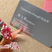 Металлический цвет, металлические визитки, 100 шт в партии роскошный Металл Бизнес ВИП-карта карты, двухсторонняя № 3052