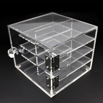 

Plastic 8 Layers Eyelash Storage Box Transparent Makeup Display Container Eyelash Extensions Glue Pallet Holders Case