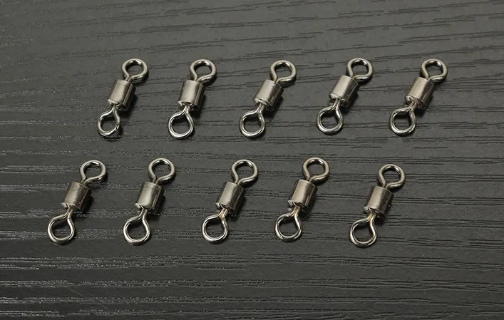 Rompin 50PCS Ball Bearing Swivel Solid Rings Fishing Connector 1CM Length Ocean Boat Fishing Hooks Rompin 50PCS Ball Bearing Swivel Solid Rings Fishing Connector 1CM Length Ocean Boat Fishing Hooks