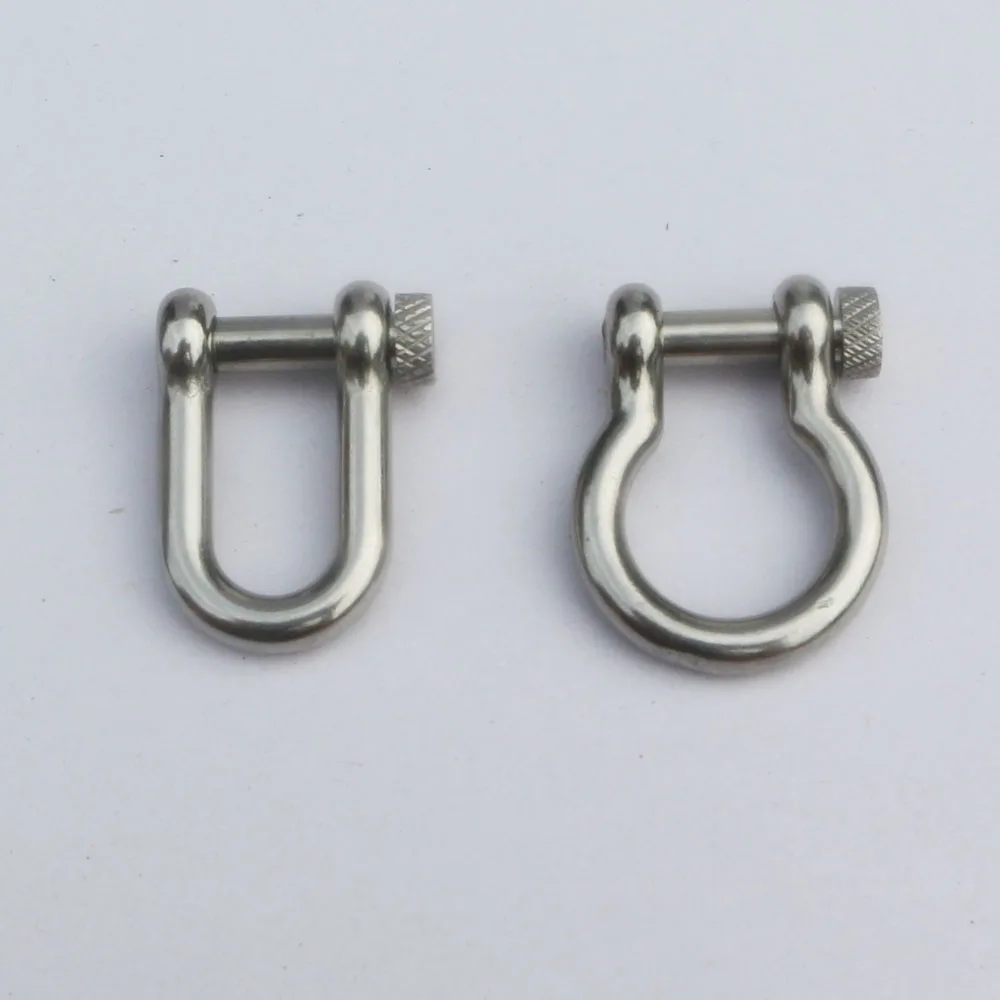 

10Pcs/lot Stainless Steel Adjustable paracord buckles with round pin PARACHUTE CORD LANYARD BRACELET SHACKLES BUCKLES