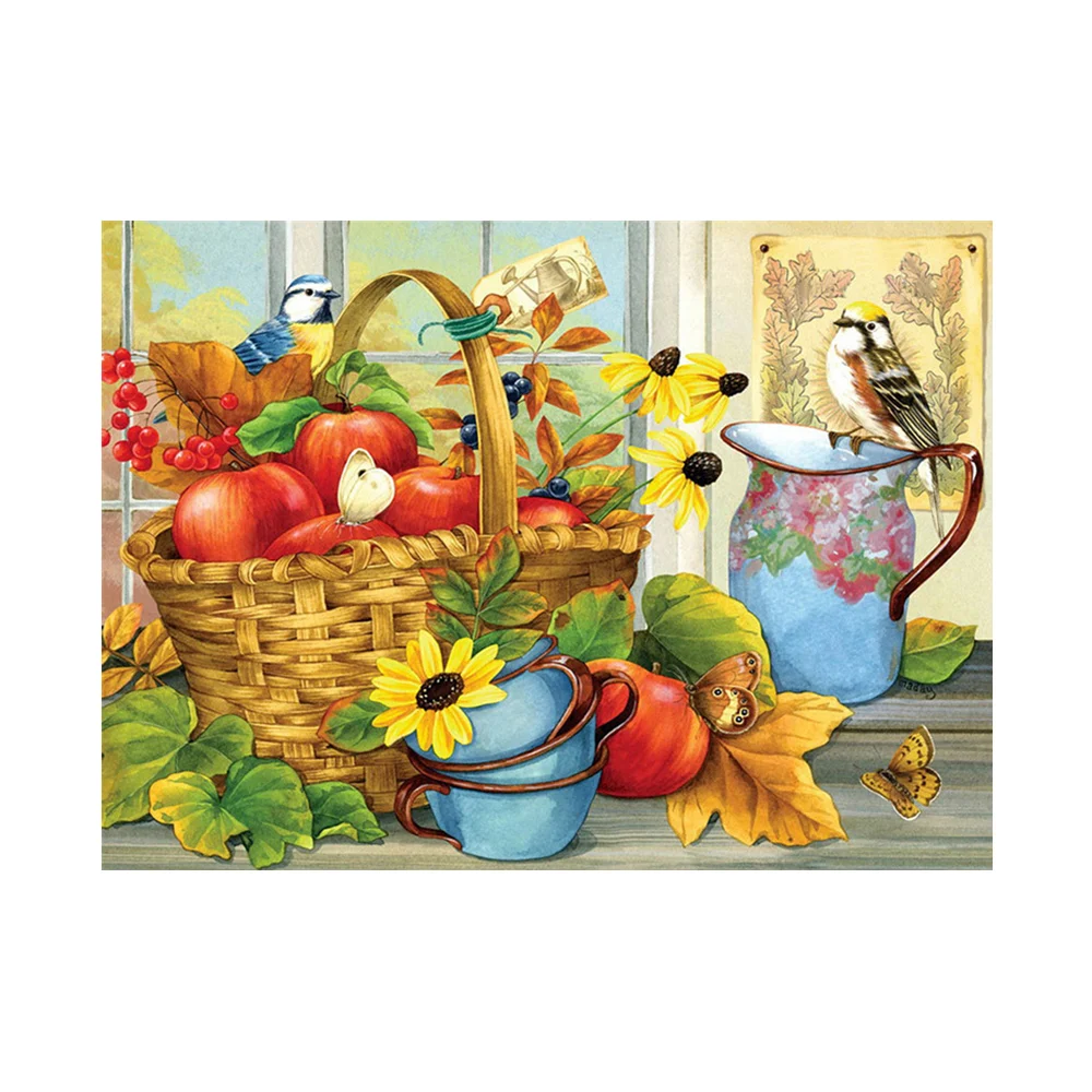 5D DIY Partial Diamond Painting Cross Stitch Fruit Basket Diamond