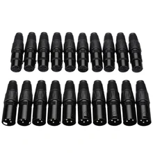 10pairs 3Pin XLR Connector Male/Female Microphone Snake Plug Audio Microphone Connector Mic Speaker Audio Cable Adapter 10pairs 3Pin XLR Connector Male/Female Microphone Snake Plug Audio Microphone Connector Mic Speaker Audio Cable Adapter