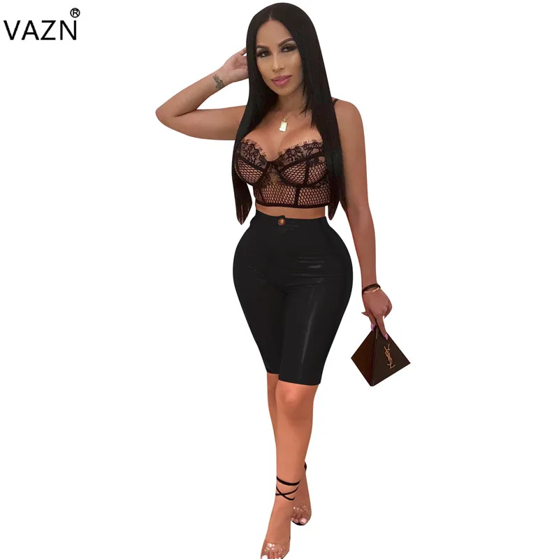 

VAZN 2019 Spring New Arrive Fashion Sexy Women Solid 5 Colors Skinny Pants Lady High Waist Flat Knee-Length Pencil Pants CM531