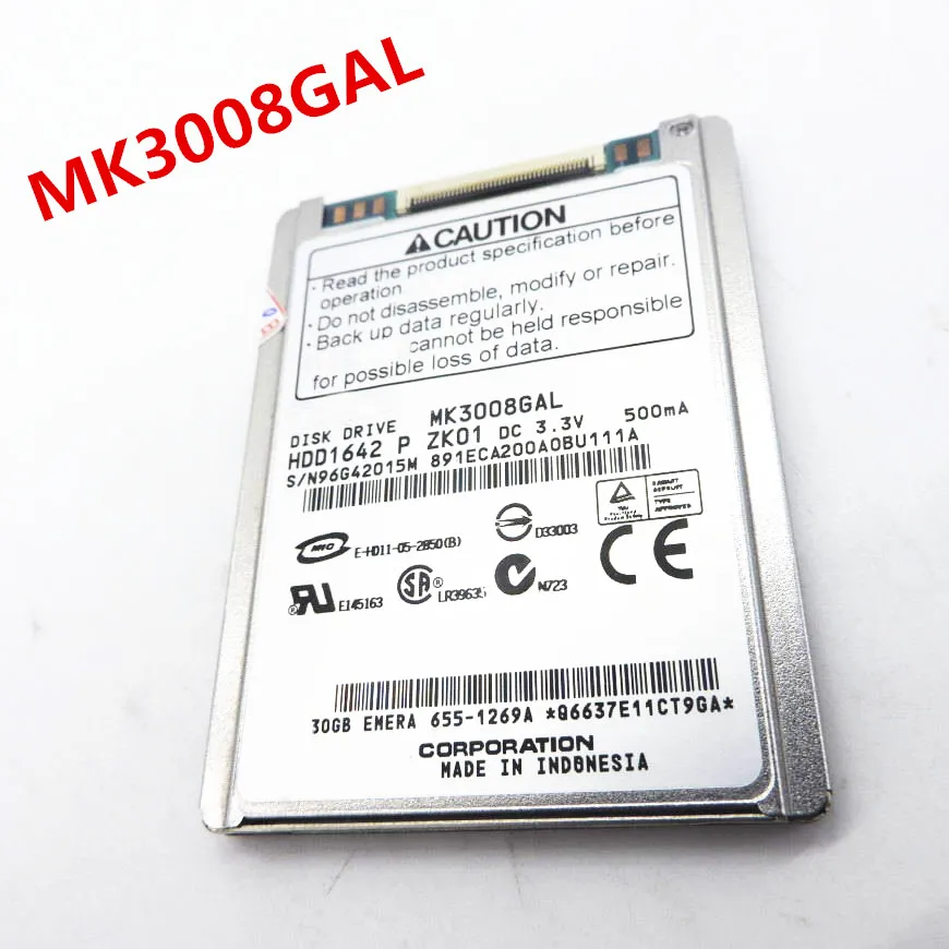100% новый MK3008GAL 1 8 дюймовый микро жесткий диск интерфейс ce ZIF 30G классический DV d420 430