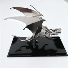 Аниме Мороз Wyrm 3D головоломки наборы разборка съемные модели летающий дракон из нержавеющей стали Пазлы Дети DIY игрушки подарки