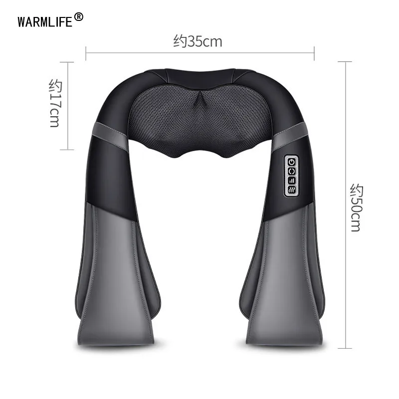 

Home Car U Shape Electrical Shiatsu Back Neck Shoulder Body Massager Infrared Heated Kneading Car/Home Massagem