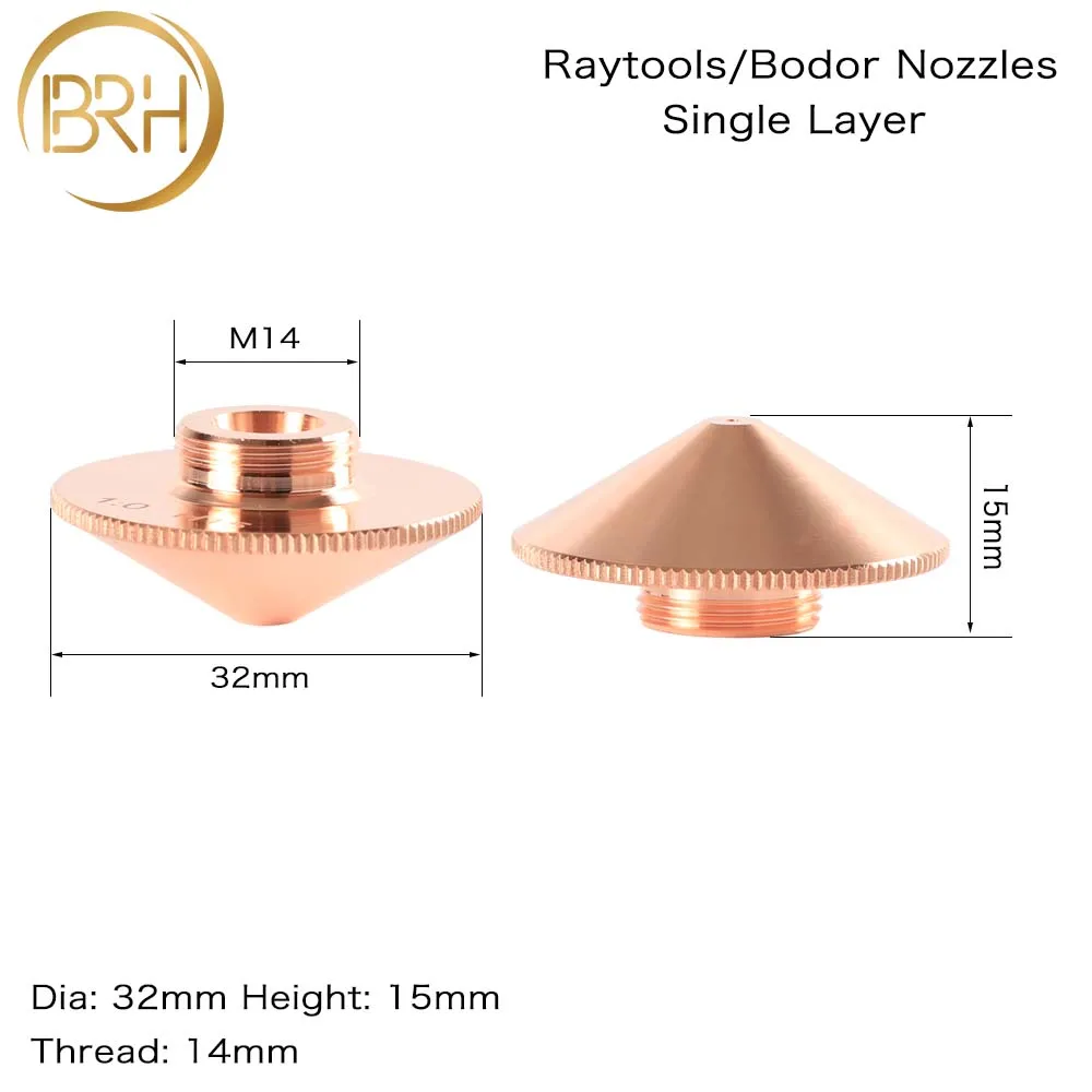 Лазерная насадка BRH 10 шт./лот Raytools однослойная двухслойная Насадка диаметром 32