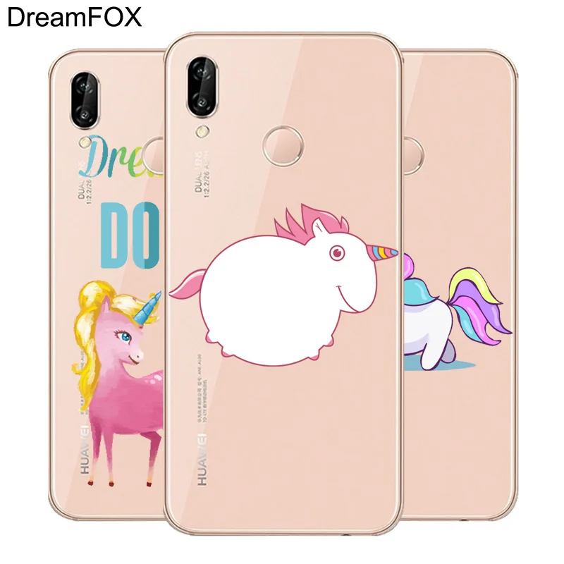 DREAMFOX K279 милые Rainbow Unicorn Мягкие TPU силиконовый чехол для huawei Honor 6A 6C 7X9 10 P20 lite Pro P Smart |