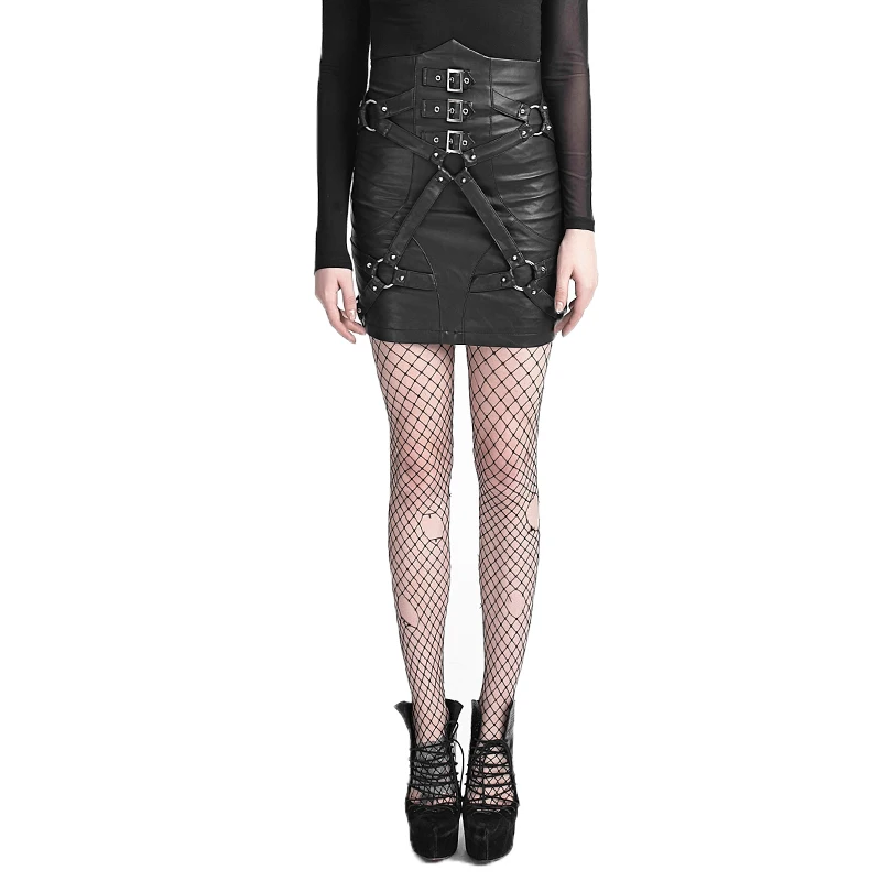 Homme Mini de Femmes Victorien de Femme Bandage Jupes Jupes Made Haute Du En Cuir et Style Près Punk Corps Taille Mode Mode Pu Jupe Coréenne dans Jupe Noir 6fyYb7g