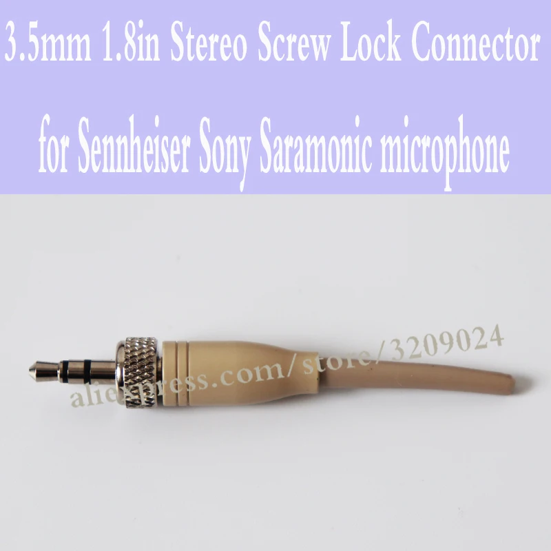 DIY 3 5 мм стерео винтовой замок разъем для Pro Sennheiser Sony Sara микрофон запасной адаптер |