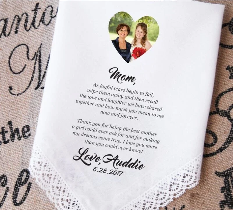 Embroidered handkerchiefs If joyful tears begin to fall handkerchief for Father of the Bride gift from Bride Dad handkerchief hanky hankie