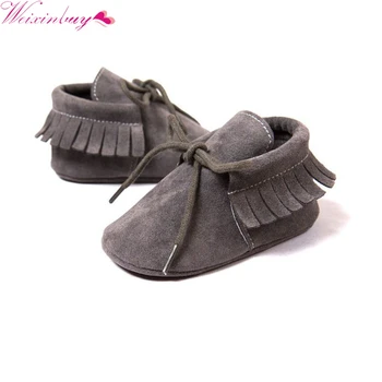 

Spring and autumn newborn baby boy girl PU leather matte leather soft anti-skid shoes fresh breathable baby shoes