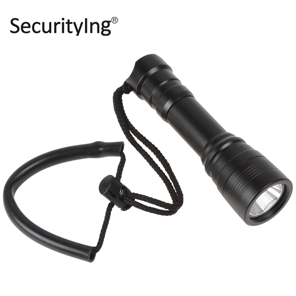 ФОТО SecurityIng XM-L2 U2-1A LED Diving Flashlight Torch 1000Lm 150m Underwater Waterproof Diver LED Flash Light with Magnetic Switch