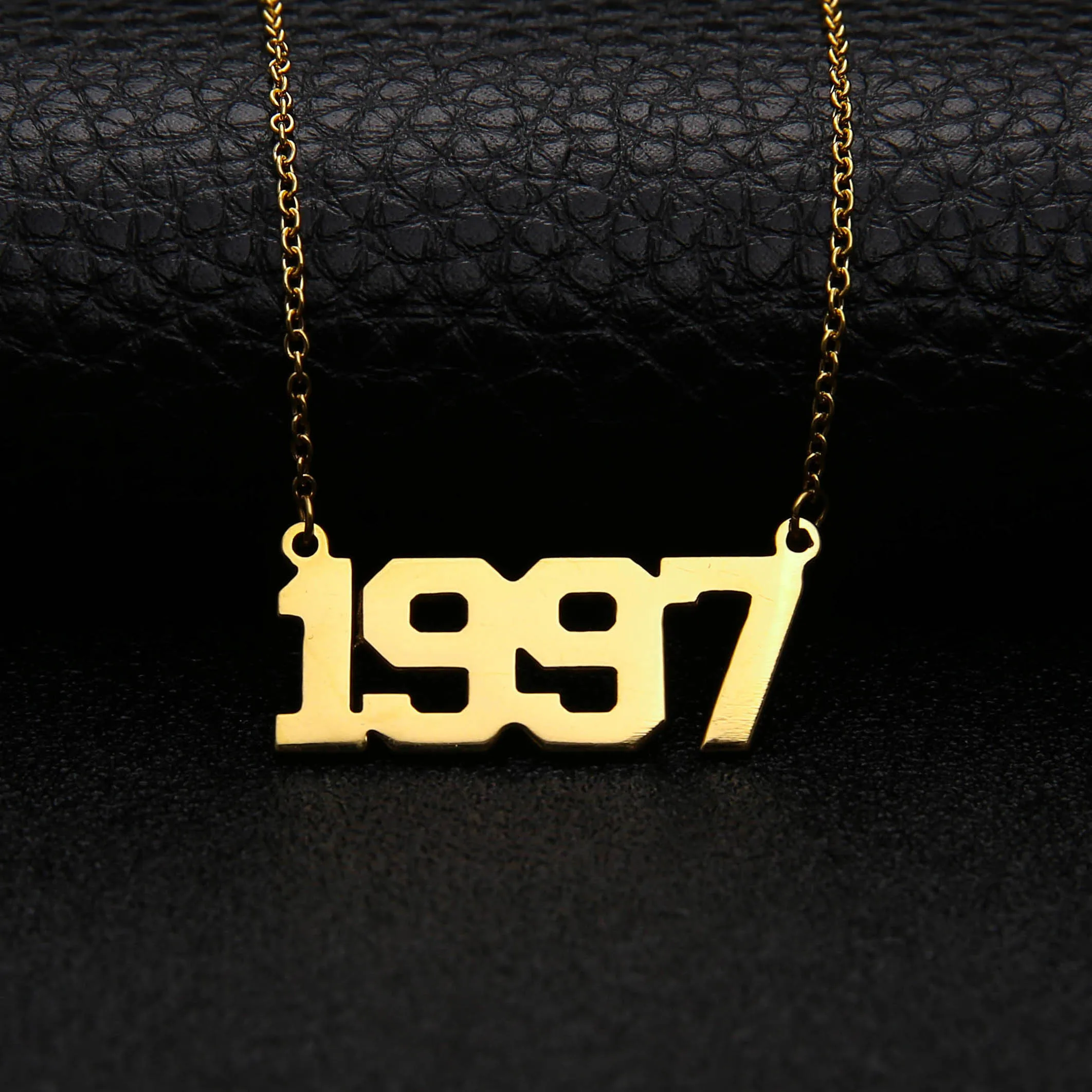 

Personalized Old English Number Necklaces Custom Birth Year Necklace Gothic Date 1992 1993 1994 From 1980 To 2019 Birthday Gift