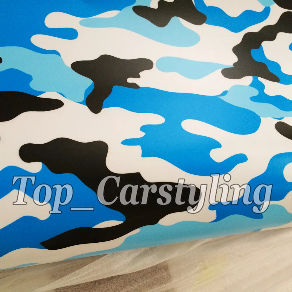 baby blue matt camo vinyl camouflage car wrapping film arctic ubran 3m (4)