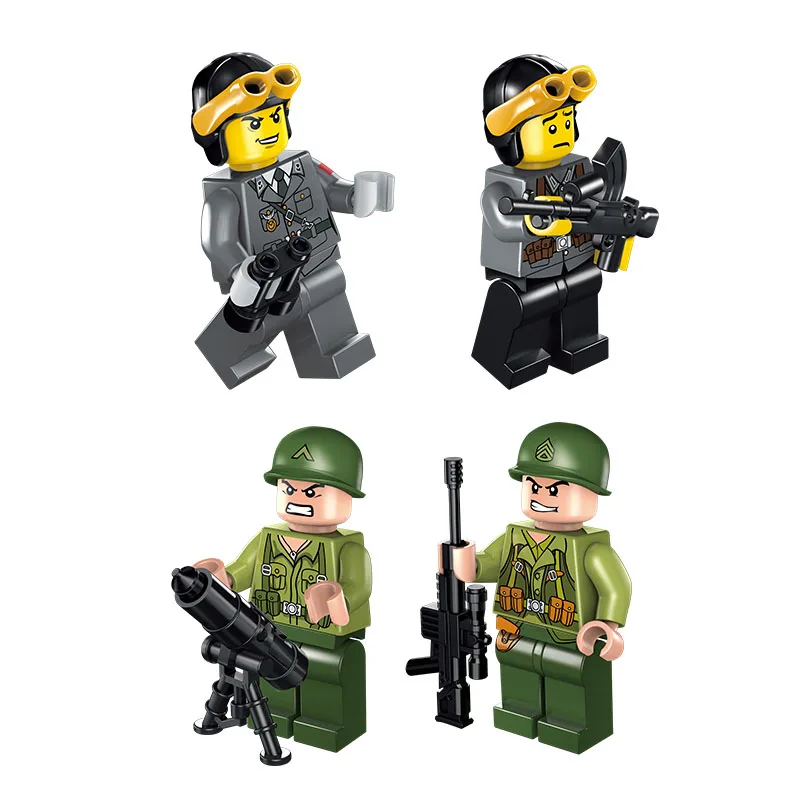 Najtaniej Modele zabawki do budowania ENLIGHTEN 1711 Tiger Tank wojskowe klocki myśliwiec kompatybilny z lego zabawki militarne i hobby