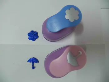 

2pcs(2.5cm) flower and umbrella shape craft punch set Punch Craft Scrapbooking school Paper Puncher eva hole punch free shipping