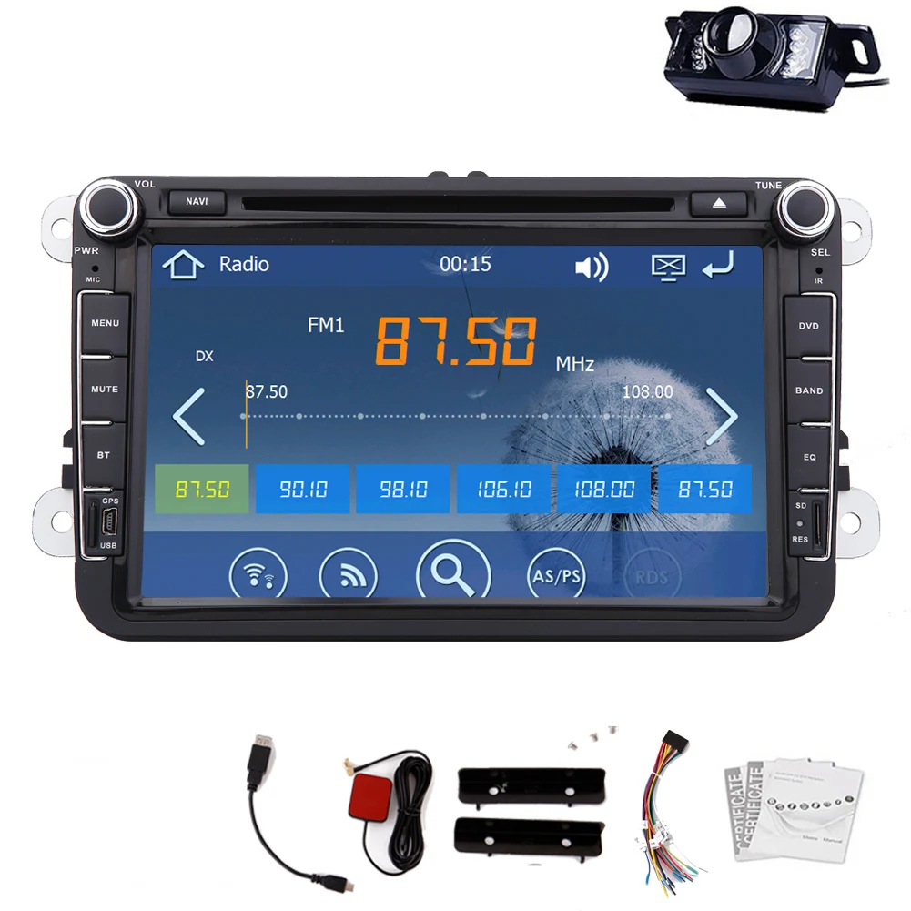 Flash Deal Car Stereo Audio iPod GPS Radio Logo Car DVD Player RDS Autoradio For VW Volkswagen In Dash Navi Music EQ Navigation FM 3D Map 12