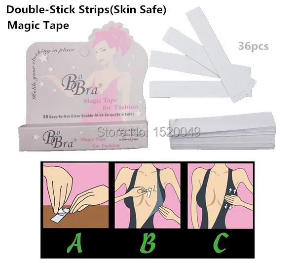 Drop Shipping Dress Usable 36pcs One Pack Clear Double Stick