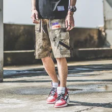 Оригинальные новые молодежные прямые женские брюки хлопковые камуфляжные шорты пляжные брюки мужские повседневные спортивные брюки с пятью точками