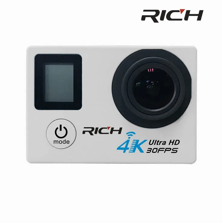 Богатая SJ8000D 4K 30FPS 2 7 K Экшн камера 16MP WiFi Спортивная s двойной ЖК дисплей 30 м