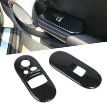 ABS di Stile Fibra di Carbonio per Porte E Finestre di Controllo Coperture per BMW MINI Cooper S 3DR F56 Auto Modanature interne Corrimano Della Copertura Autoadesivo