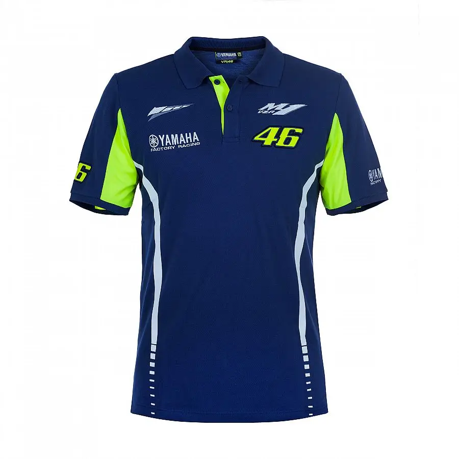 Hot Sales 2017 New MotoGP Rossi VR46 Movistar Polo Shirt The Doctor for Yamaha M1 Factory