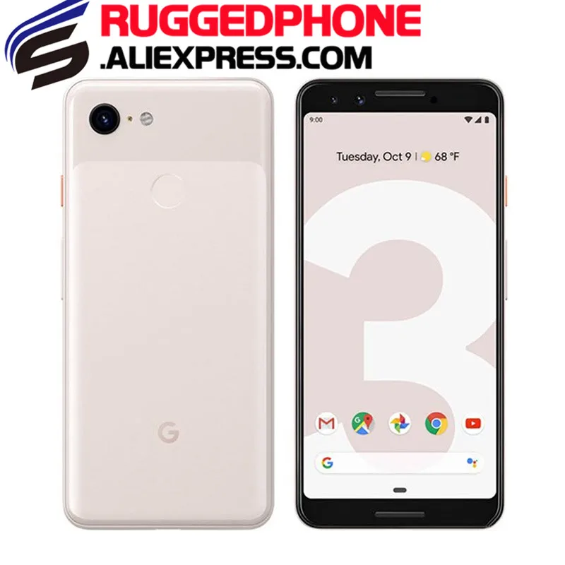 Google Pixel 3 Восьмиядерный LTE мобильный телефон 5," 4 Гб ОЗУ 64 Гб ПЗУ Snapdragon 845 Google смартфон