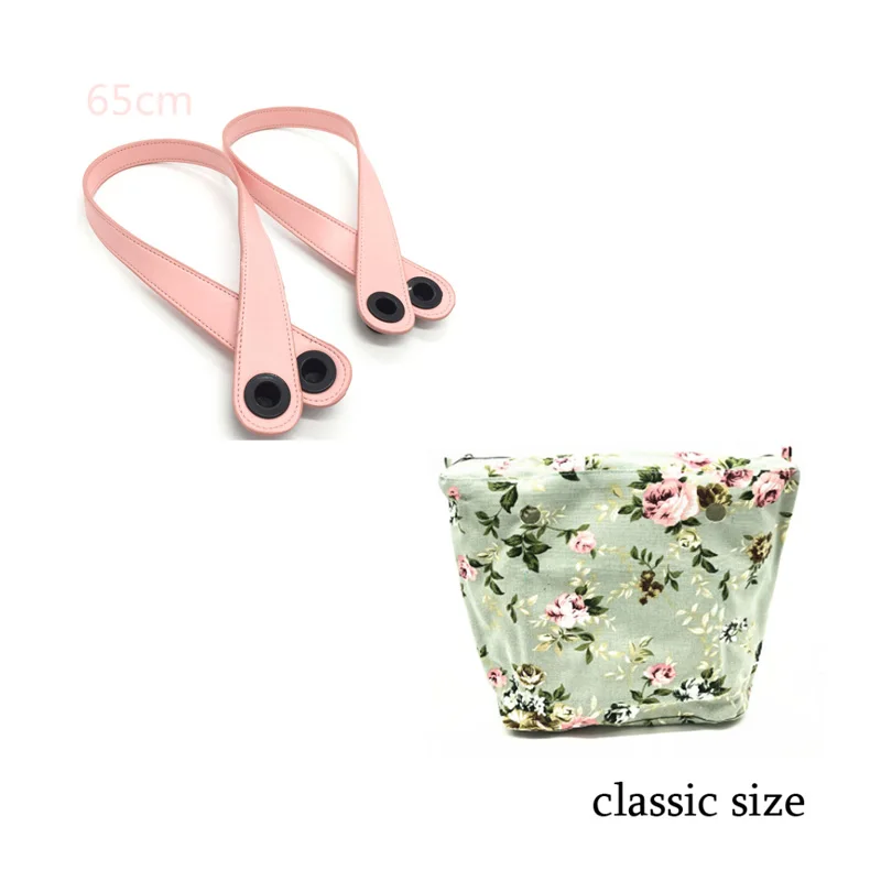 

1 pcs canvas flowery pattern inner bag insert for obag use 2017