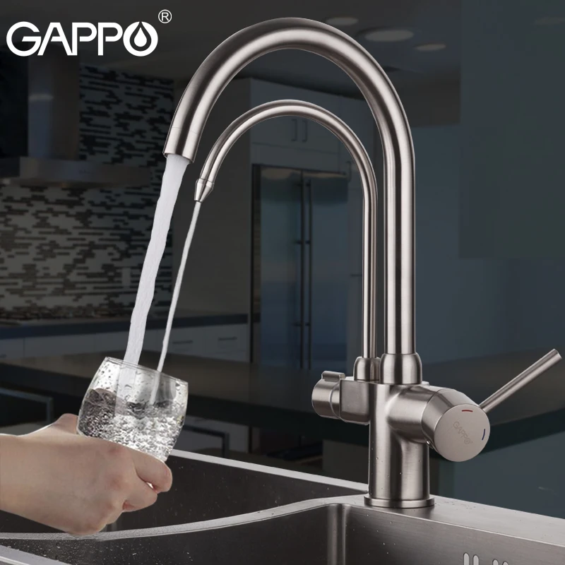 

Кран для питьевой воды GAPPO, поворотный смеситель в стиле ретро, крепление на раковину, водопад