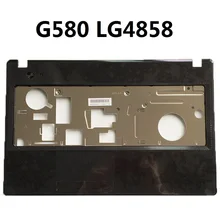 Фирменная Новинка Оригинальная клавиатура верхний регистр для lenovo G580 LG4858 натуральная клавиатура с наклонным упором для рук Топ корпус клавиатуры с сенсорной панелью для G580