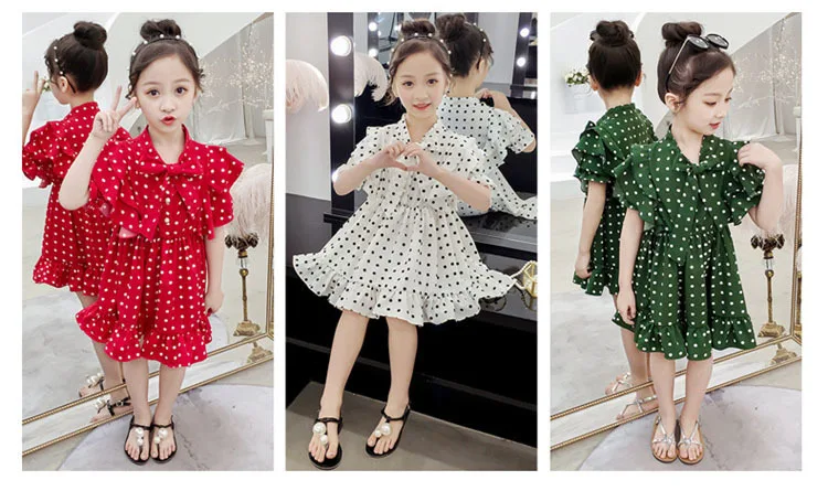 Chiffon Baby Dress Girl Summer 2019 Teenage Kids Princess Dresses Children Dress 2019 Petal Sleeve White Red Green Clothing 4 5 6 7 8 9 10 11 12 13 14 15 16 years little teen  teen formal dress  (3).jpg_.webp