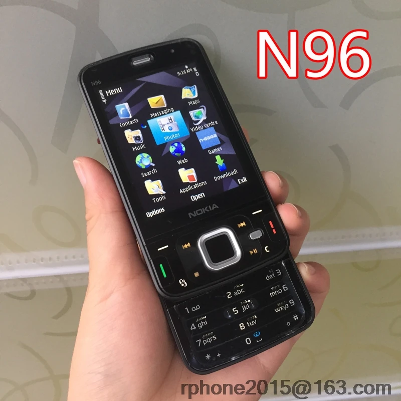 Цена за Оригинал Nokia N96 Mobile Phone Unlocked 3 Г WI FI 5MP Смартфон Восстановленное Английский клавиатура и Один год гарантии Цена за Оригинал Nokia N96 Mobile Phone Unlocked 3 Г WI FI 5MP Смартфон Восстановленное Английский клавиатура и Один год гарантии