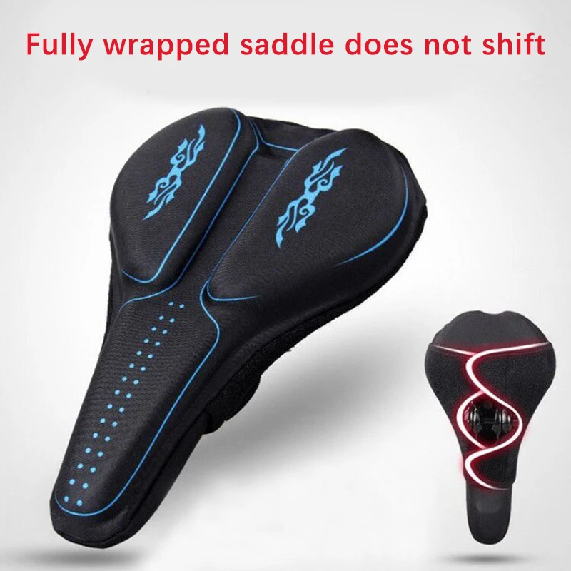 Soul Travel Bike Seat Cushion Cover Gel Bicycle Saddle Cover Cycling