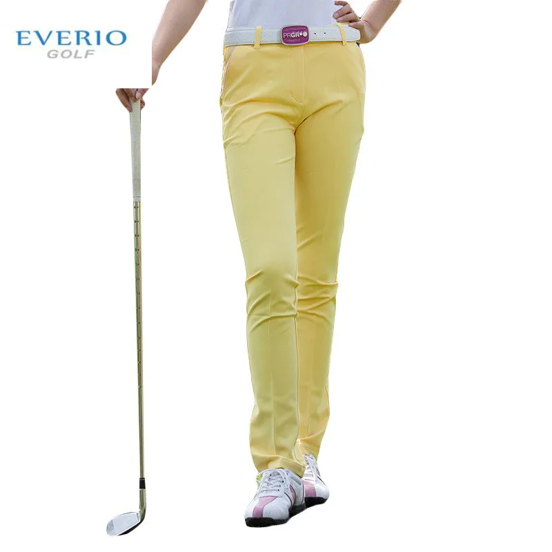 EVERIO women golf sports pants summer high stretch slim breathable golf