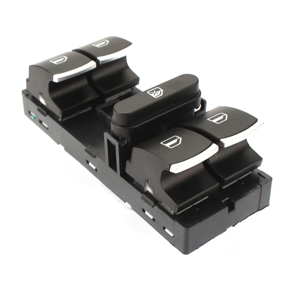 Переключатель электростеклоподъемника OEM Chrome Master для VW Volkswagen Tiguan Passat Jetta Golf MK5 MK6 GTI