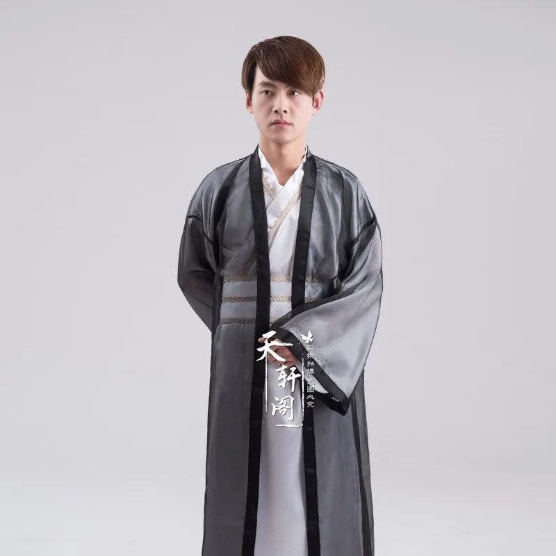 Фехтовальщик hanfu костюм древней китайской одежды для мужчин династий воины Косплей древнем Китае воин костюм Longue Халат