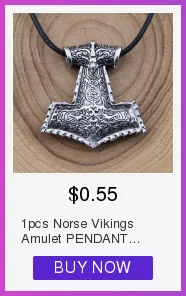 Настоящее серебро 925 проба Viking Goat Viking Thor hammer ожерелье с подвеской из натуральной кожи в подарок
