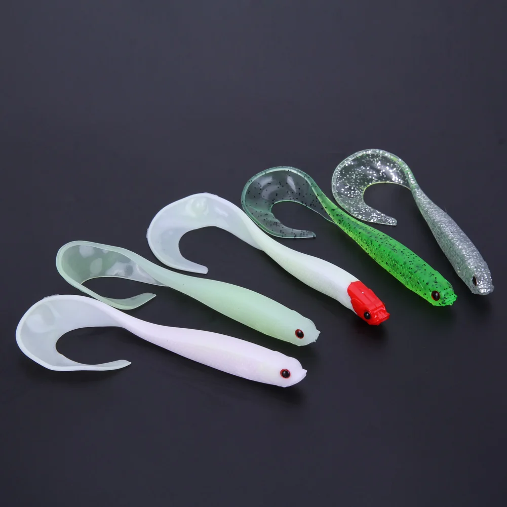 Wholesale Fake Lures 5Pcs/Set Fishing Lures 13cm 6g PVC Soft Lure